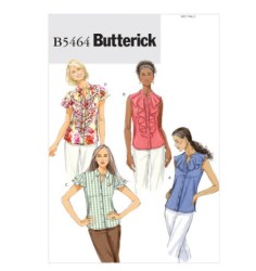 5464 Butterick  EZ LOOSE BUTTON BLOUSES SLEEVES/ FLOUNCE OR NOT PATTERN 14-20 OR 6 TO 12 CHOICE UNCUT